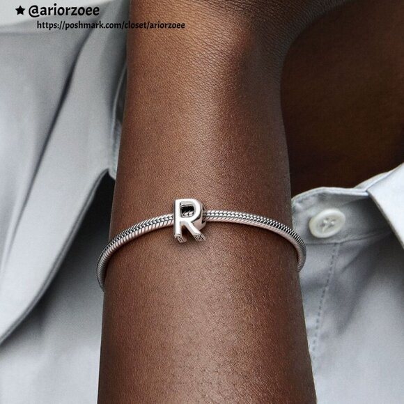 Pandora Letter R Alphabet Charm - Picture 2 of 2
